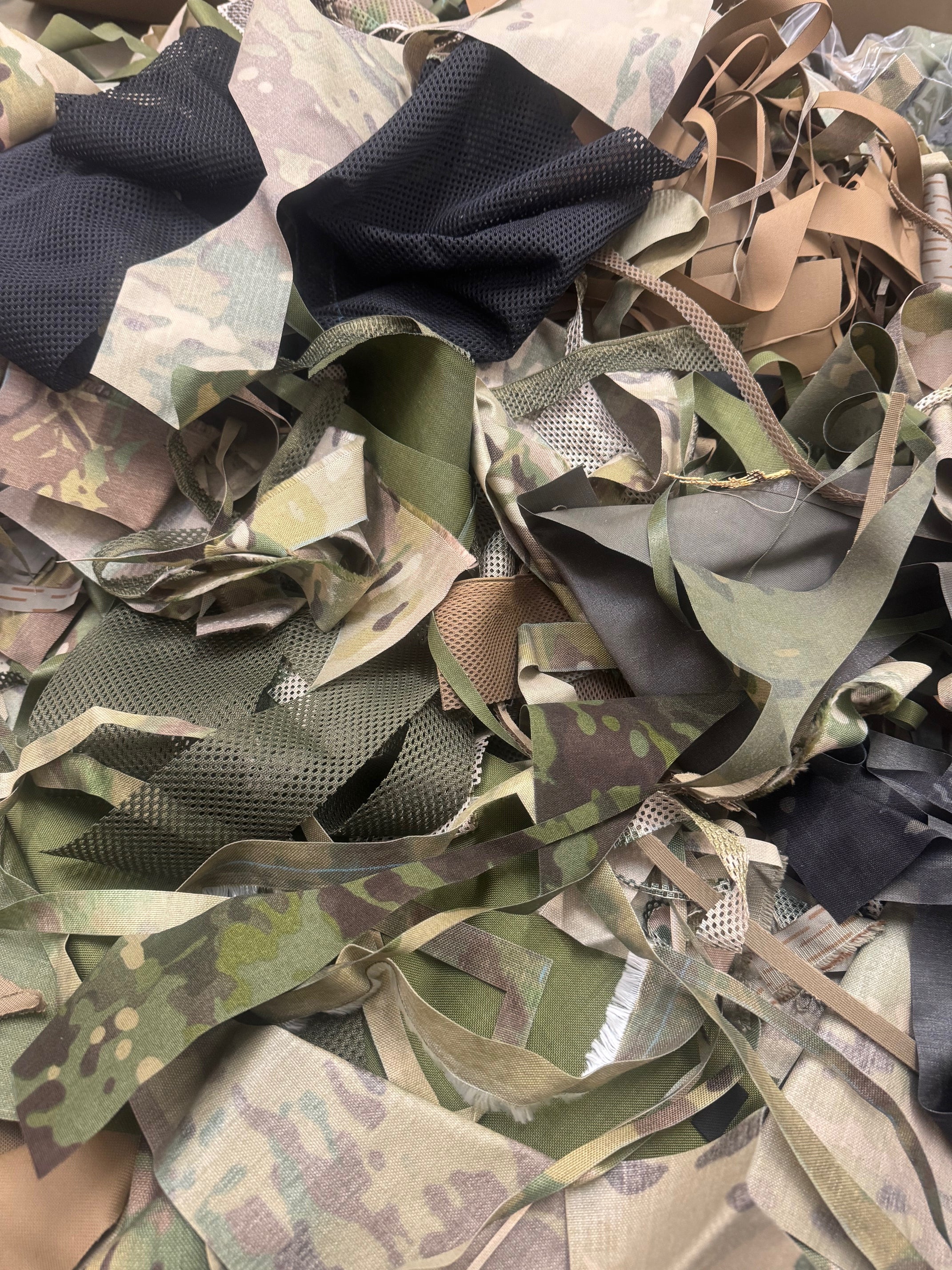 DIY Scrim Fabric Scraps